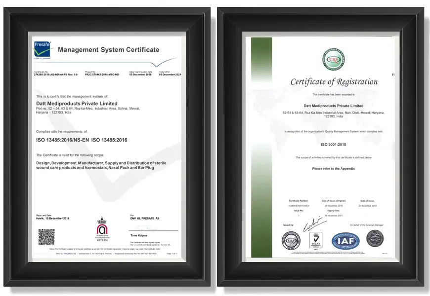 DMP certificate